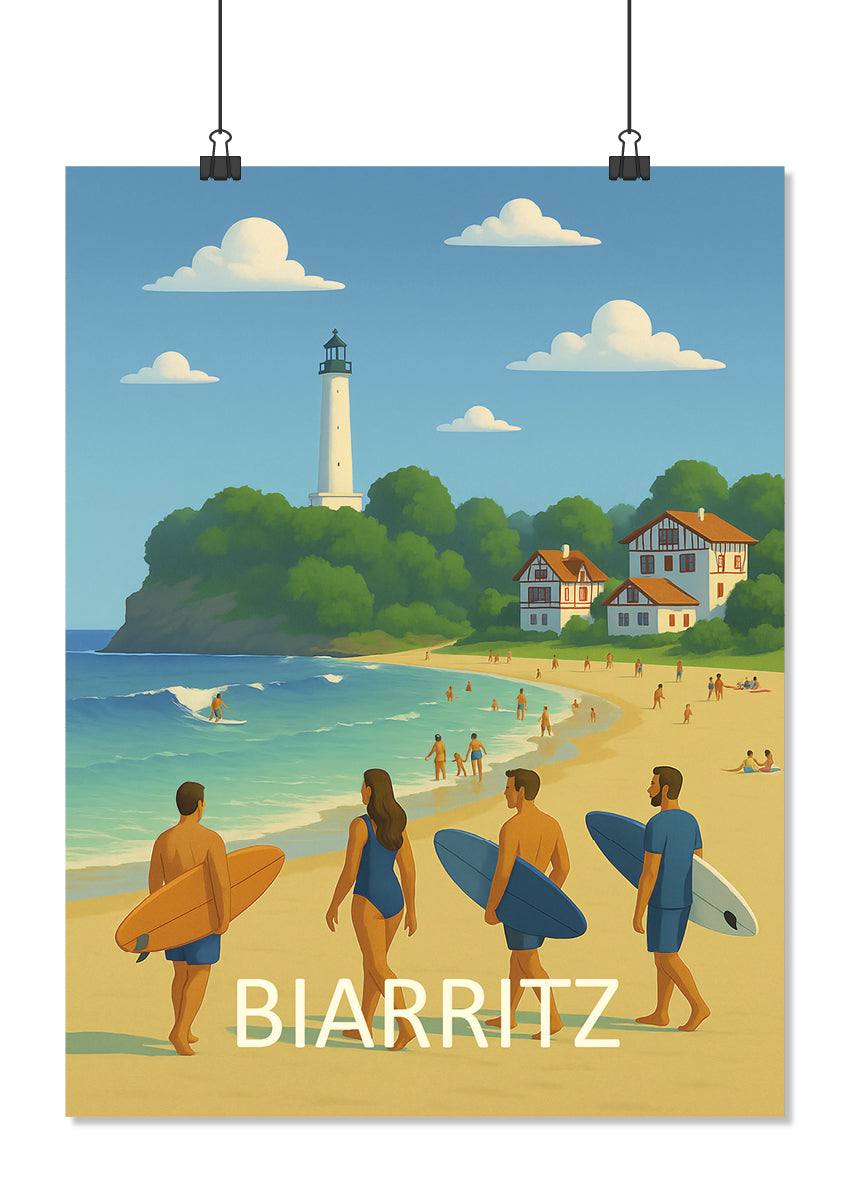 Affiche Biarritz