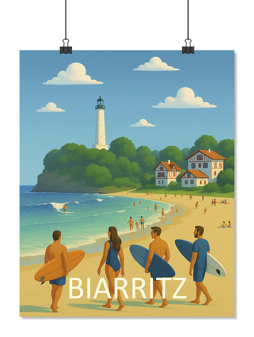 Affiche Biarritz