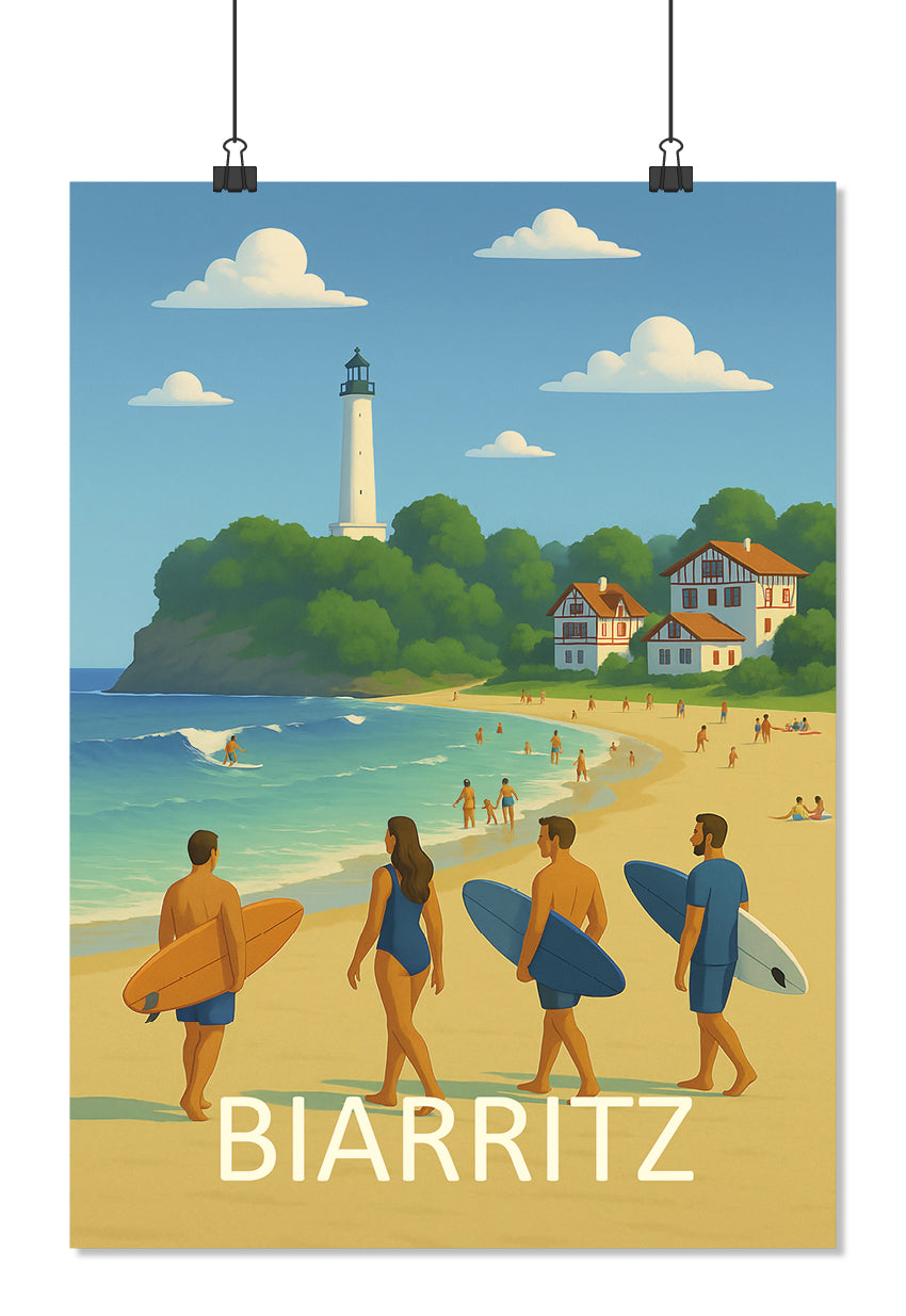Affiche Biarritz